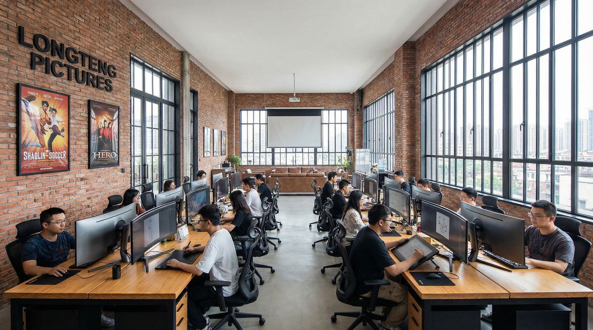 丝袜写真影视传媒公司办公室